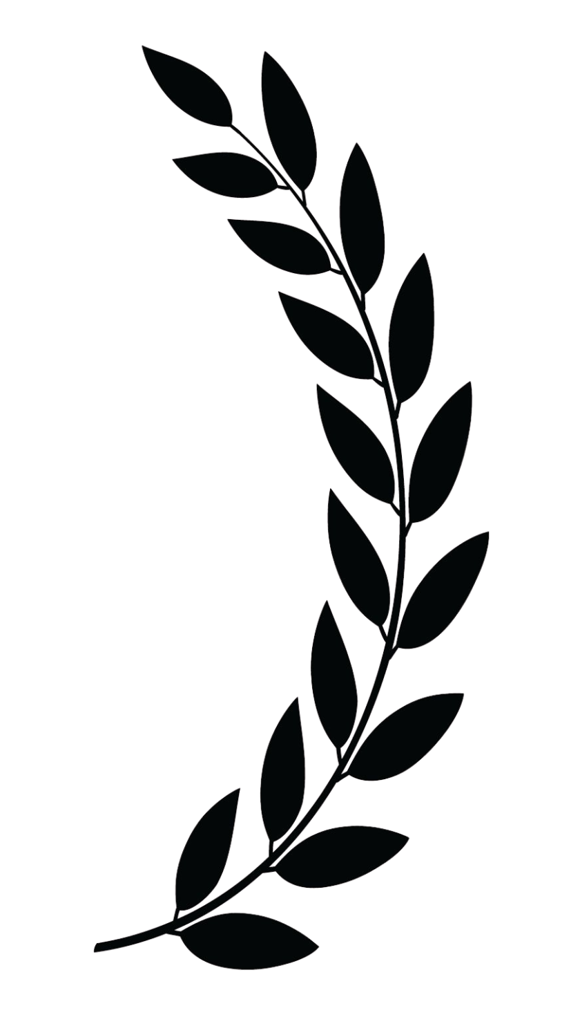 Right laurel decoration